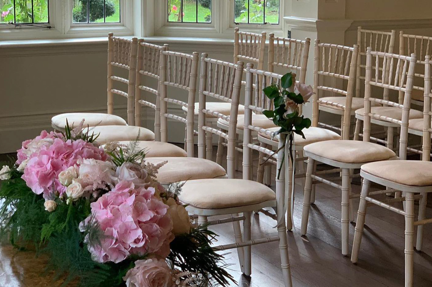 ceremony location at baddow park house