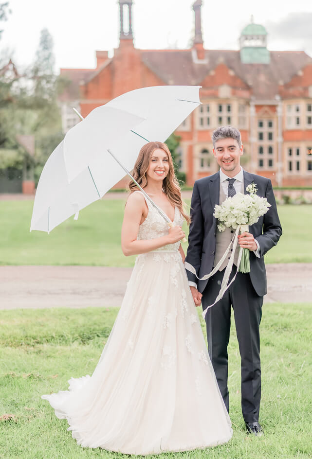 Rebecca and Jamie married at baddow park house