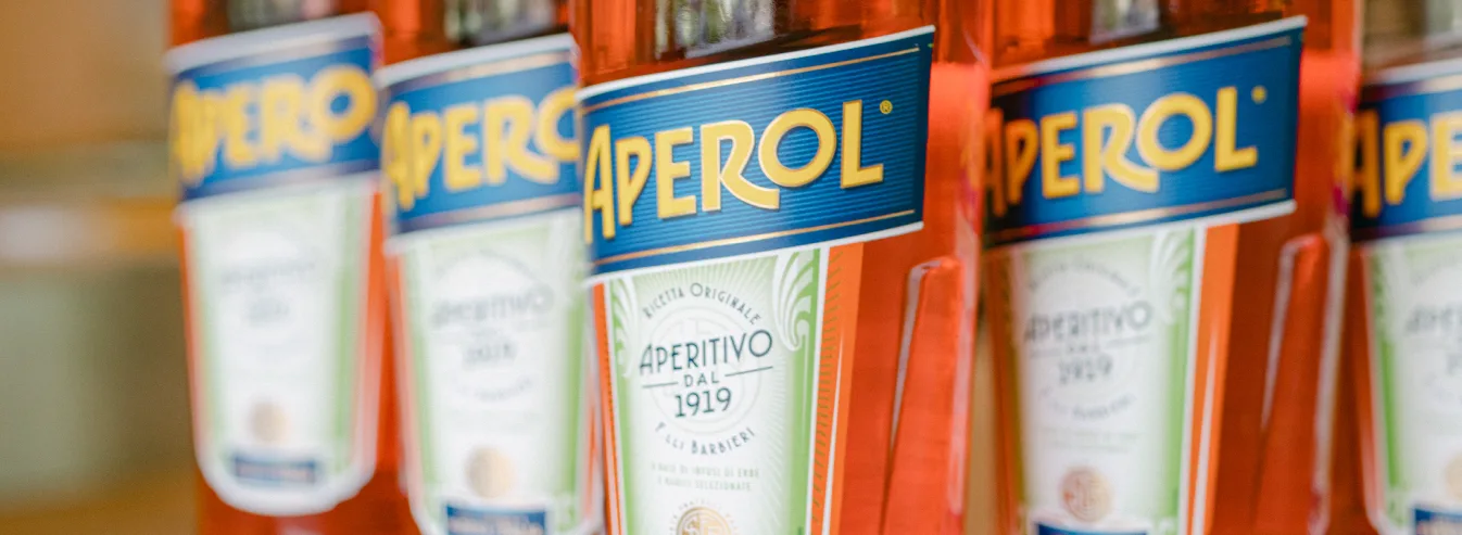 Aperol spritz at wedding