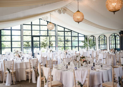 wedding venue table setting