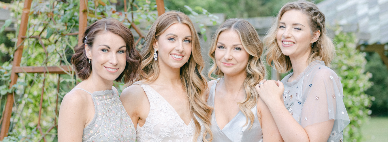 bridesmaids at wedding