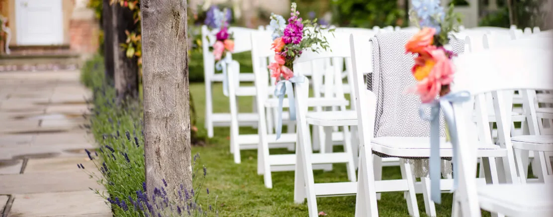 luxury wedding venue gardens